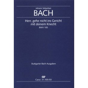 Herr, gehe nicht ins Gericht mit deinem Knecht : Kantate zum 9. Sonntag nach Trinitatis