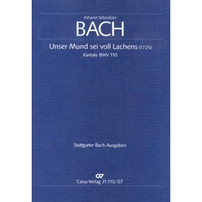 Unser Mund sei voll Lachens BWV 110 : Kantate zum 1. Weihnachtsfeiertag