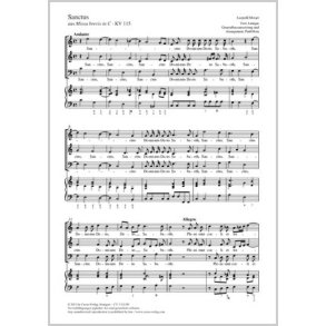 Sanctus : aus: Missa brevis in C