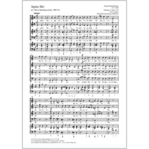 Agnus Dei : aus: Missa Quadragesimalis