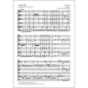 Agnus Dei : aus: Missa brevis in C