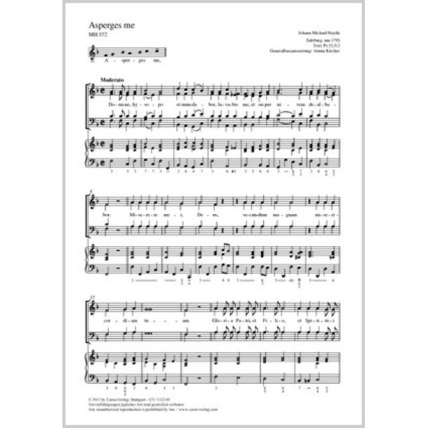 Asperges me : F-Dur