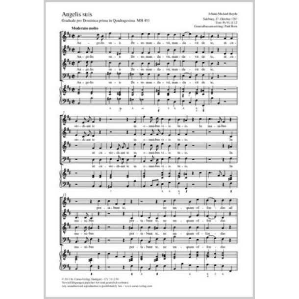 Angelis suis : Graduale pro Dominica prima in Quadragesima