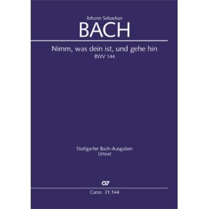 Nimm, was dein ist, und gehe hin : Kantate zum Sonntag Septuagesimae