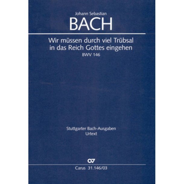 Wir m&uuml;ssen durch viel Tr&uuml;bsal : Kantate zum Sonntag Jubilate