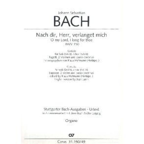 Nach dir, Herr, verlanget mich : BWV 150 - Kantate für den Bußgottesdienst