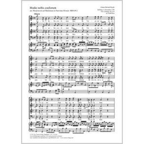 Hodie nobis coelorum : aus: Responsoria ad Matutinum in Nativitate Domini