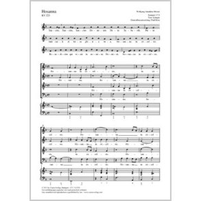 Hosanna : F-Dur