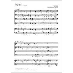 Kyrie in C : aus: Missa brevis in C