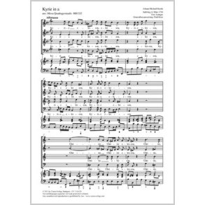 Kyrie in a : aus: Missa Quadragesimae