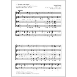 O sacrum convivium : aus: Responsoria ad quatuor Evangelia in Solemnitate Sanctissimi Corporis Christi