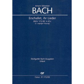 Erschallet, ihr Lieder : Kantate zum 1. Pfingsttag
