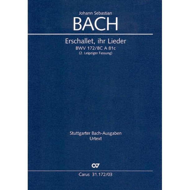 Erschallet, ihr Lieder : Kantate zum 1. Pfingsttag