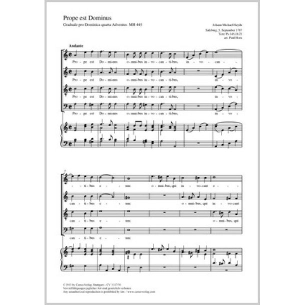 Prope est Dominus : Graduale pro Dominica quarta Adventus