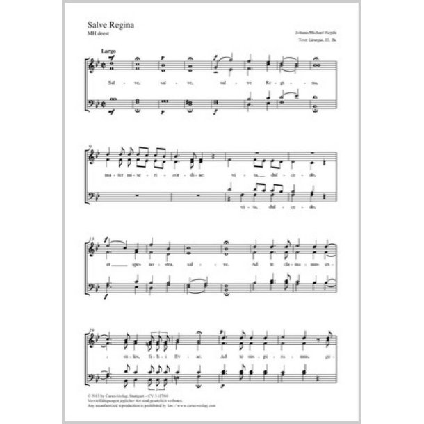 Salve Regina : B-Dur