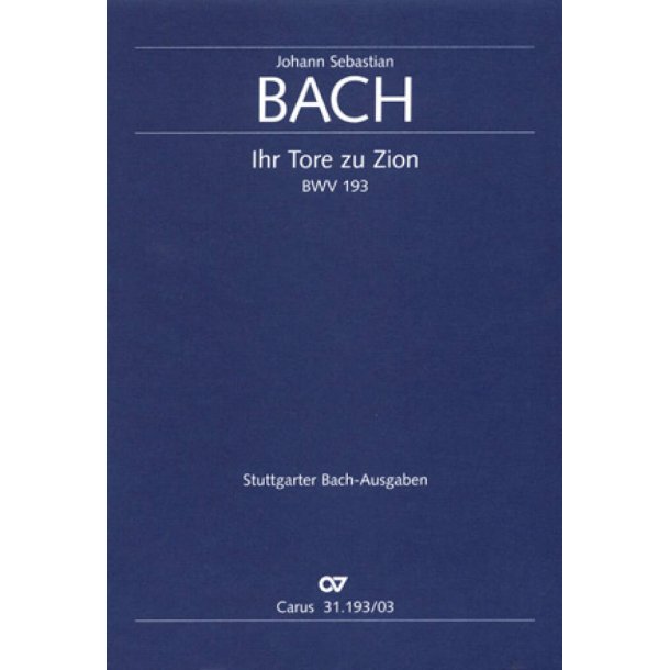 Ihr Tore zu Zion : Kantate zum Ratswechsel- erg&auml;nzende Rekonstruktion des Fragments: Reinhold Kubik