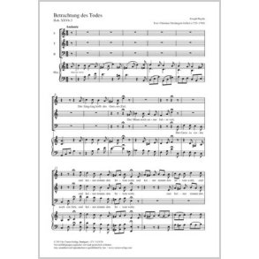Betrachtung des Todes : a-Moll