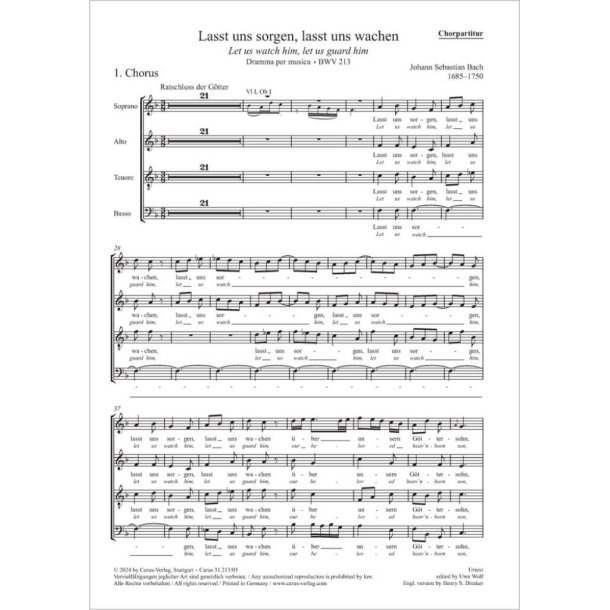 Let us watch him, let us guard him : Hercules at the crossroads (Dramma per musica) - BWV 213