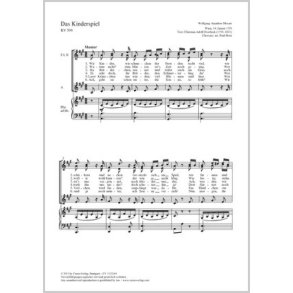 Das Kinderspiel : A-Dur
