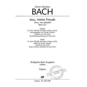 Jesu, meine Freude BWV 227 : e-Moll