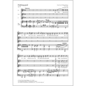 Frühlingsgruß : Es-Dur