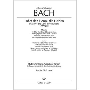 Lobet den Herrn, alle Heiden : C-Dur