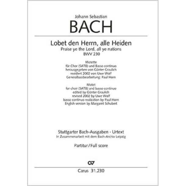 Lobet den Herrn, alle Heiden : C-Dur