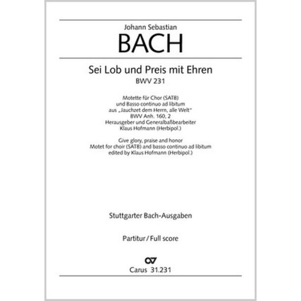 Sei Lob und Preis mit Ehren : Choralchor