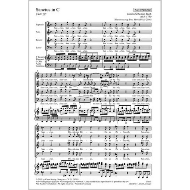 Sanctus in C : C-Dur