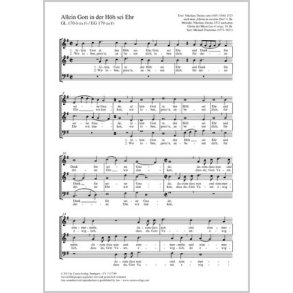 Allein Gott in der Höh sei Ehr : G-Dur