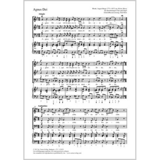 Agnus Dei : g-Moll