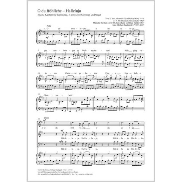 O du fr&ouml;hliche Halleluja
