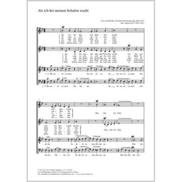 Als ich bei meinen Schafen wacht : B-Dur