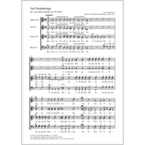 Am Neujahrstage Herr Gott : aus: Sechs Sprüche