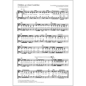 Children, go where I send thee : D-Dur