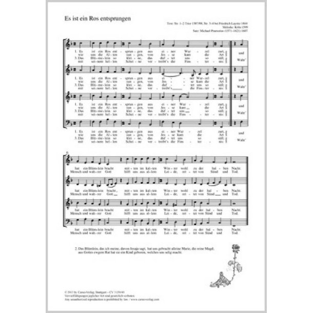 Es ist ein Ros entsprungen : F-Dur