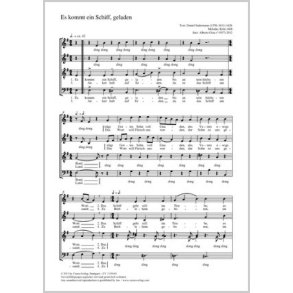 Es kommt ein Schiff geladen : G-Dur