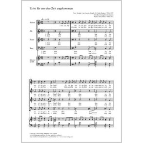 Es ist für uns eine Zeit angekommen : F-Dur