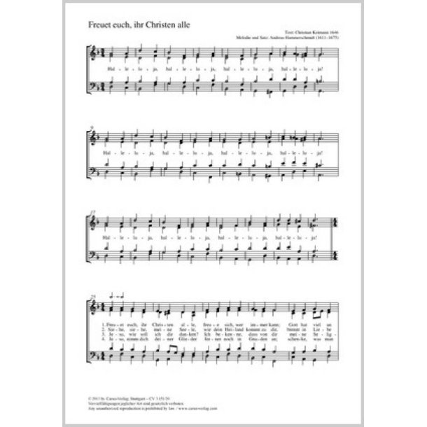 Freuet euch, ihr Christen alle