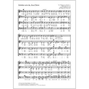 Gelobet seist du, Jesu Christ : B-Dur