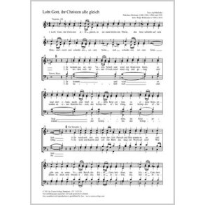 Lobt Gott, ihr Christen alle gleich : F-Dur