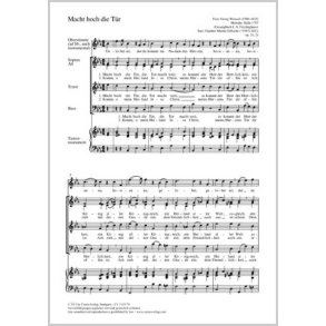 Macht hoch die Tür : Es-Dur