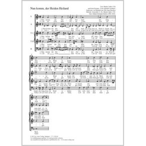 Nun komm, der Heiden Heiland : F-Dur