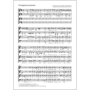 O magnum mysterium : Responsorium der Weihnachtsmatutin