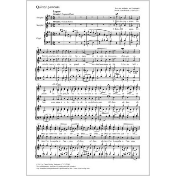 Quittez pasteurs : G-Dur