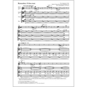 Remember, o thou man