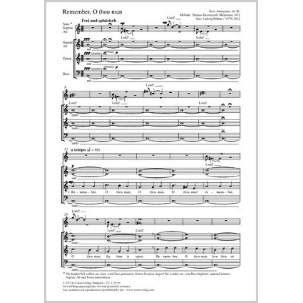 Remember, o thou man