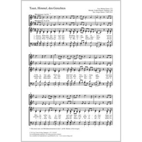 Tauet, Himmel, den Gerechten : B-Dur