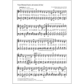 Vom Himmel hoch, da komm ich her : C-Dur