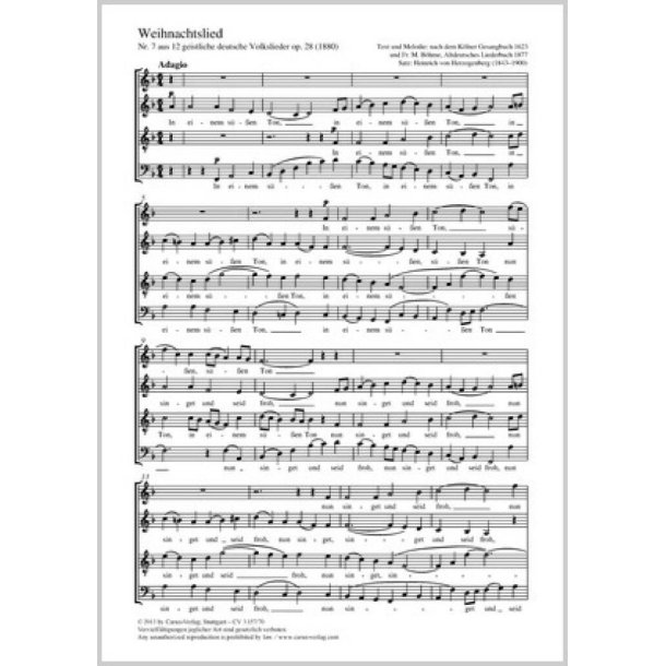 Weihnachtslied : F-Dur